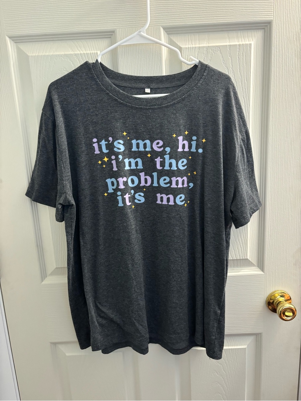 Charcoal Women’s Graphic Tee - "it's me, hi, i'm the problem, it's me" 2X Shirt